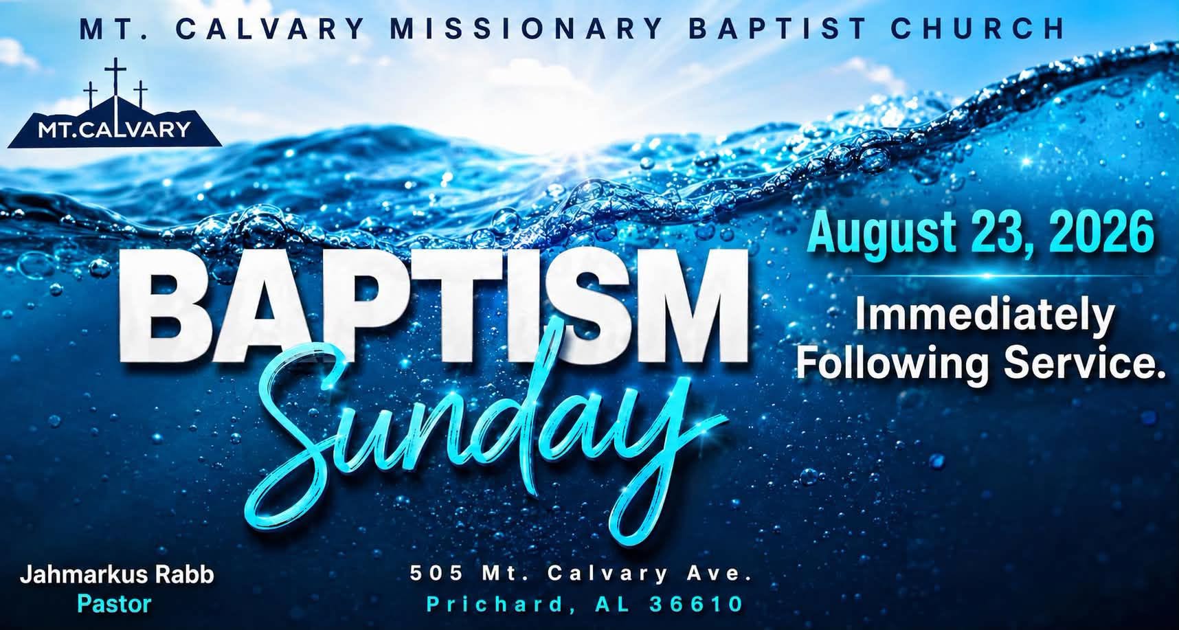 Baptism August 2026